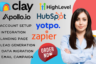 setup clay clay com hubspot crm mailchimp instantly brevo appolio yotpo klaviyo