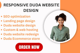 design and redesign a responsive duda website with duda builder