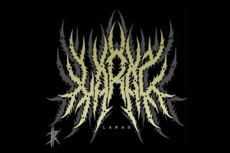 draw death metal or slamming brutal death metal logo