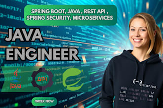 be your java spring boot developer for web apps and apis