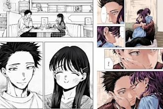draw nsfw anime manga page nsfw comic page storyboard manga panel comic book art