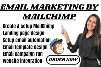 do email marketing campaign design mailchimp newsletter landing page