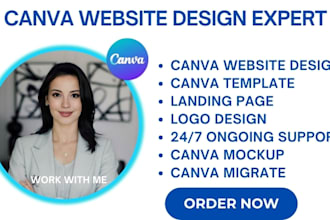 design professional canva website business site design redesign
