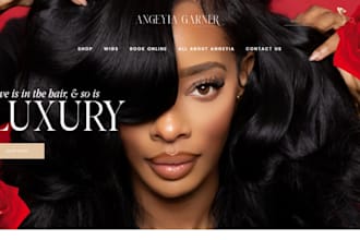 design hair extension website hair extension shopify store