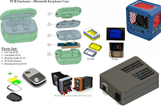 design custom pcb enclosure, product case cnc or 3d printing, injection molding