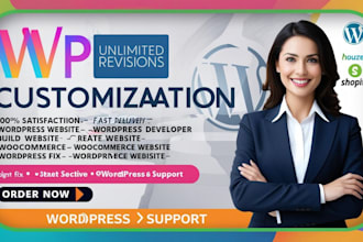 do wp customization help fix and redesign wordpress website design