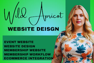design wild apricot website, design memebership and event website using apricot