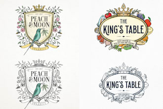 design an authentic and timeless vintage logo for your brand