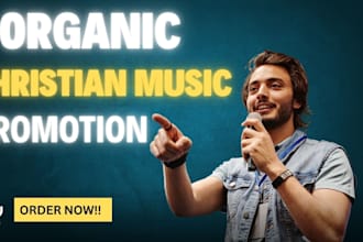 do organic gospel music promotion on a leading christian playlist