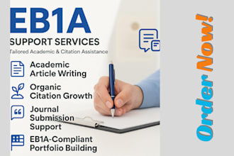 help you meet eb1, eb1a, niw criteria with peer reviewed publications