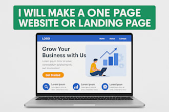 design and build a stunning one page website or landing page