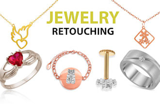 professional jewelry retouch with high end photoshop editing