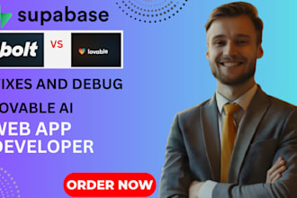 fix and debug ai web app with next js supabase and  bolt new ai