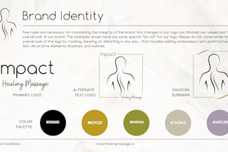 design a brand suite with logo, guidelines, and templates