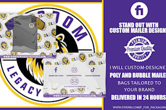 design custom poly maller and bubble maller bag for your brand in 24 hours