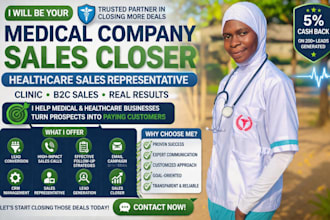 be medical company sales closer healthcare sales representative clinic b2c sales