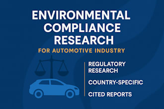 research automotive environmental legislative and compliance frameworks