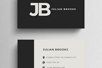 do professional and custom business card designs