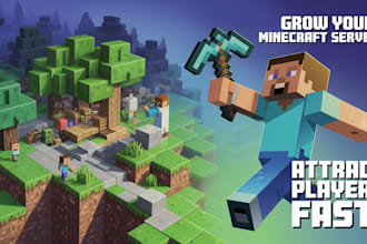 do a minecraft logo, banner within 10hours I promotion I