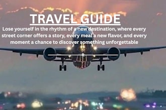 design ebook travel guide, flib book, form trifold, picture book, editable canva