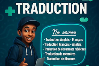 je suis la personne idéal pour vos traduction en anglais