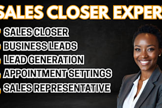 be sales closer sales representative sales person appointment setting b2b leads