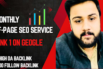 provide monthly seo service for wordpress