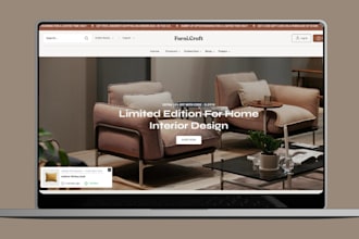 design furniture shopify store home decor store flooring store furniture website