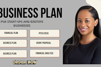 do a unique business plan, proposal, pitch deck, financial analysis