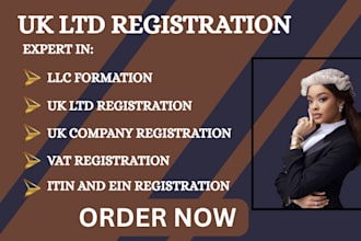 do uk ltd creation,uk company account,vat registration,llc formation