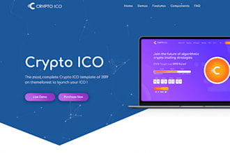 develop presale listing, ico website and crypto exchange website