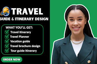 travel itinerary design brochure tour guide etsy digital product digital planner