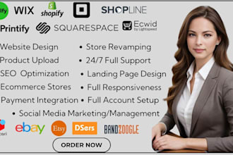 design and promote your stanstore, bandzoogle, canva website and zoho campaigns