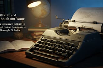 write and publish your research article in high index journals on google scholar