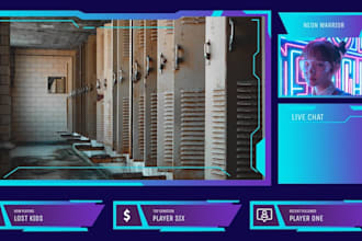 overlay, twitch overlay youtube overlay, vtuber overlay, animated twitch overlay