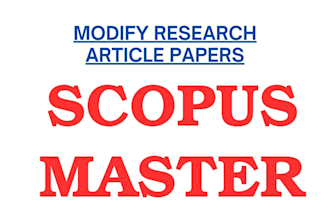 format modify research article papers to match any journals guidelines scopus