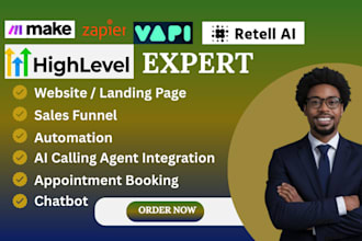 gohighlevel vapi ai calling agent chatbot cold calling retell ai make com n8n