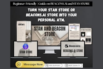 design and optimize your stan store gumroad beacons ai digital products website