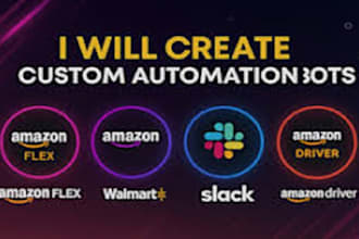 develop amazon flex bot, instacart bot, doordash bot spark driver bot,uber bot