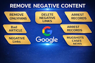 permanently remove mugshots news cases article delete negative links on google