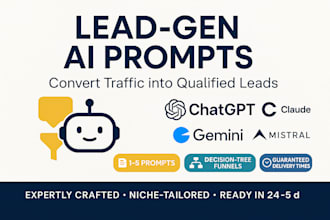 create chatgpt prompts and chatbot flows that convert leads