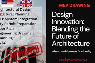 create detailed mep drawings, city permit, hvac, plumbing, and electrical plans