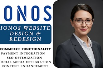 create ionos website, design ionos website, redesign ionos website godaddy host