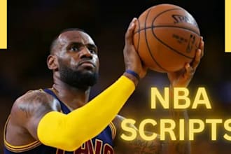 write best nba, MMA and basketball youtube scripts or articles, sport scripts