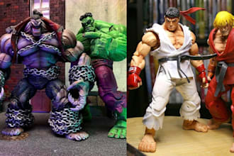 sculpt articulated model 3d toys 3d bjd action figure articulated 3d figuring