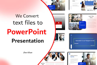 convert word, excel or pdf to powerpoint presentation