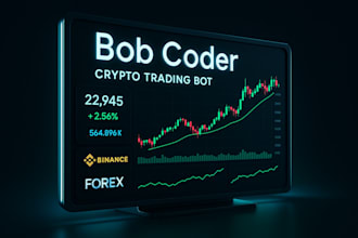 build custom crypto, forex or binance trading bot with smart automation