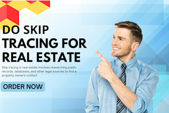 provide bulk skip tracing for real estate llcs and lead generation