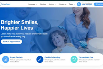 build squarespace dentist website medical clinic healthcare hospital website