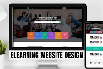 build a wordpress learndash lms website elearning website